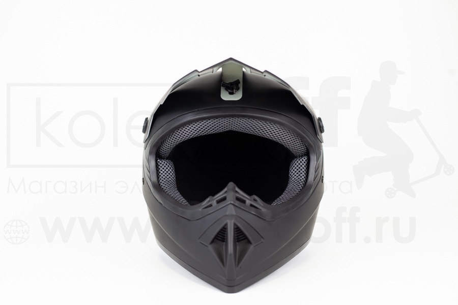Мотоциклетный шлем для езды по бездорожью Размер L Цвет черный мат
