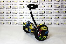 Мини-сигвей Mini Robot 36V Граффити Желтый
